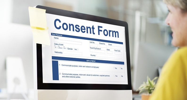 Informed consent with electronic signature